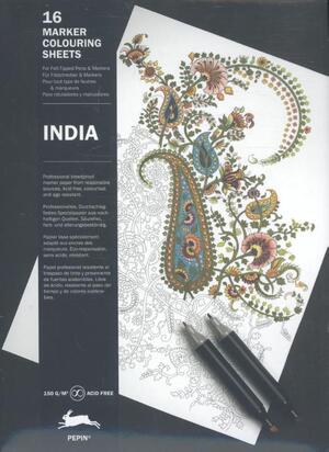India - 16 marker Colouring Sheets - Pepin van Roojen India - 16 marker Colouring Sheets - Pepin van Roojen