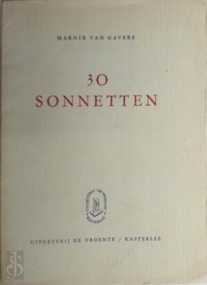 30 sonnetten - Marnix Van Gavere