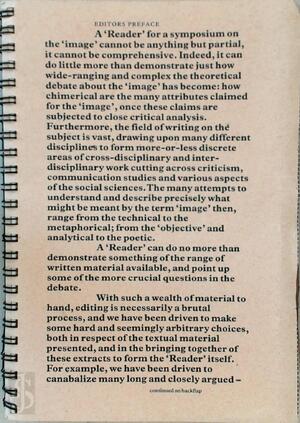 towards a theory of the image. Reader - John Thompson towards a theory of the image. Reader - John Thompson
