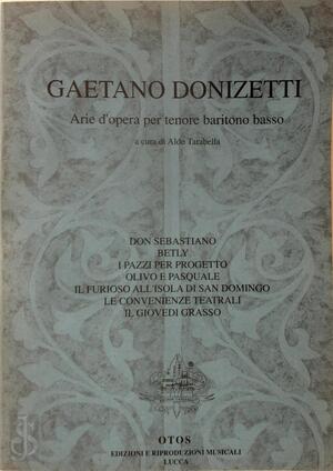 G.Donizetti:Arie d'opera per tenore, baritono, basso (vocal/piano score) - G. Donizetti