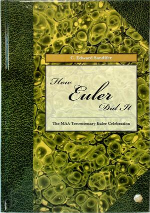 How Euler Did It - C. Edward Sandifer