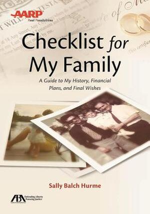 ABA / AARP Checklist for My Family - Sally Balch Hurme