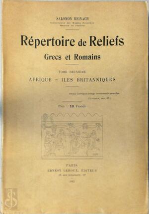 Repertoire de Reliefs - Salomon Reinach