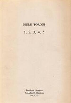 1, 2, 3, 4, 5 - Niele Toroni 1, 2, 3, 4, 5 - Niele Toroni