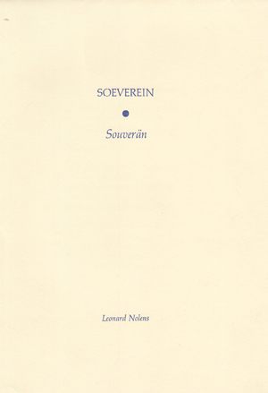 Soeverein / Souverän [gesigneerd] - Leonard Nolens, Ard [Transl.] Posthuma