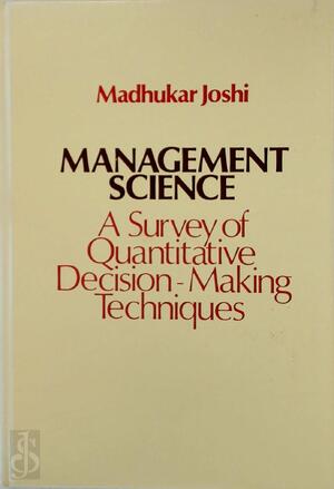Management Science - Madhukar V. Joshi