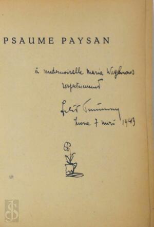 Psaume Paysan - Felix Timmermans Psaume Paysan - Felix Timmermans