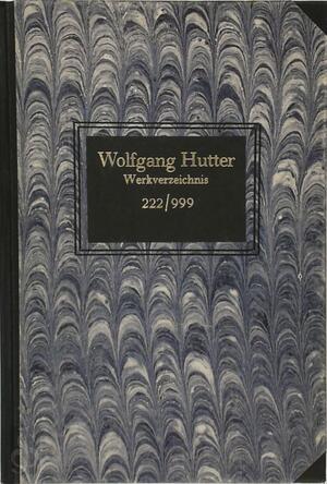 Werkverzeichnis - Wolfgang Hutter