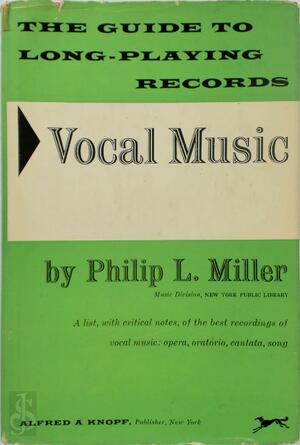 Vocal music, by P. L. Miller - 
