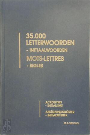 35.000 letterwoorden, initiaalwoorden - Marcel R. Withouck