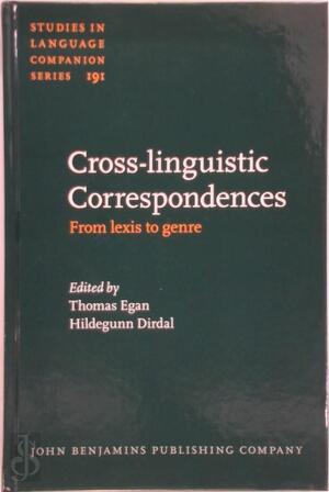 Cross-linguistic correspondences - 