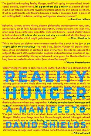Reality Hunger - David Shields