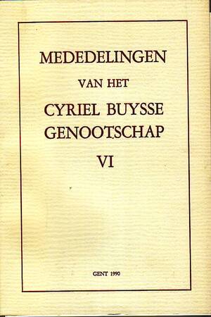 Mededelingen van het Cyriel Buysse genootschap VI - Unknown
