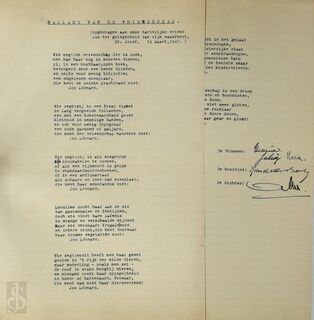 Albe - Ballade van de vriendschap (opgedragen aan onze hartelijke vriend Jos [Leonard] ter gelegenheid van zijn naamfeest, St. Jozef, 19 Maart 1947) - ALBE