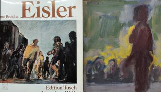Georg Eisler [luxe - 25 copies with an original oil sketch] - Georg Eisler, Otto Breicha, Alfred [Vorwort] Schmeller