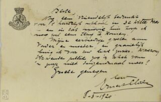 Ernest Claes aan Edward Leonard - 8-3-1920 - CLAES, Ernest