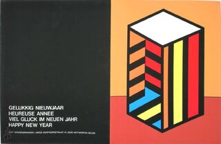 Guy Vandenbranden - Gelukkig nieuwjaar (geel / blauw) - VANDENBRANDEN, Guy