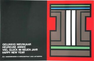 Guy Vandenbranden - Gelukkig nieuwjaar (rood bruin) - VANDENBRANDEN, Guy