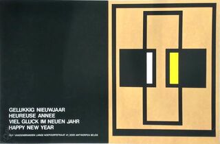 Guy Vandenbranden - Gelukkig nieuwjaar (beige zwart) - VANDENBRANDEN, Guy