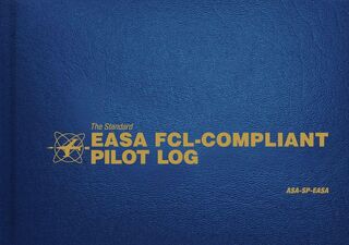 The Standard Easa Fcl-Compliant Pilot Log - Aviation Supplies & Academics (ISBN 9781619546233)