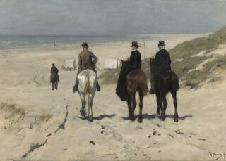 Poster Anton Mauve - Morgenrit langs het strand - (ISBN 2500015059058)