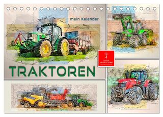 Traktoren - mein Kalender (Tischkalender 2026 DIN A5 quer), CALVENDO Monatskalender - Peter Roder (ISBN 9783457545652)