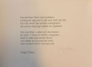 Claus - December trekt rare bekken - CLAUS, Hugo