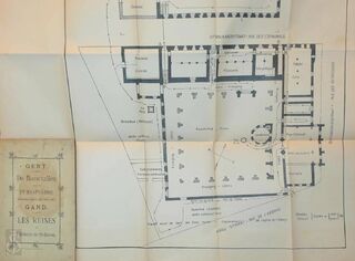 Gent - De Bouwvallen van de St.-Baafsabdij / Gand - Les Ruines de l'Abbaye de St-Bavon - A. van Werveke