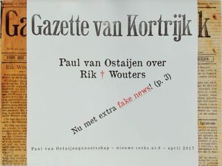 Gazette van Kortrijk: Paul van Ostaijen over Rik Wouters - Paul van Ostaijen, Matthijs de Ridder (ISBN 9789490889104)