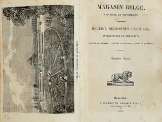 Magasin Belge, universel et pittoresque - Première Année - Adrien de Moersen [Avant-Propos]