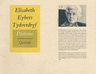 Tydverdryf Pastime - Elisabeth Eybers (ISBN 9789021448626)