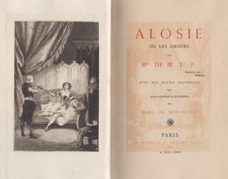 Alosie ou les amours de Mme de M.T.P. - Marc de Montifaud