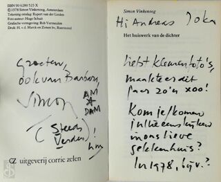 Het huiswerk van de dichter [met mooie opdracht] - Simon Vinkenoog