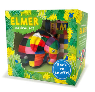 Elmer boek en knuffel cadeauset - David McKee (ISBN 9789000393954)