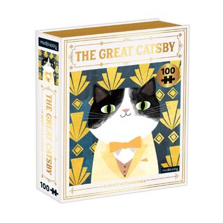 The Great Catsby Bookish Cats 100 Piece Puzzle - Mudpuppy (ISBN 9780735364950)