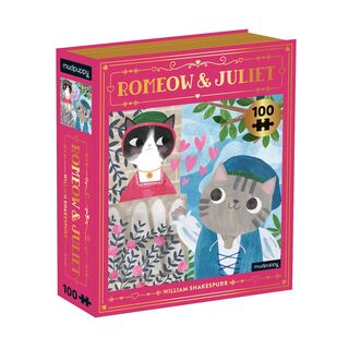Romeow & Juliet Bookish Cats 100 Piece Puzzle - Mudpuppy (ISBN 9780735364981)