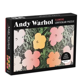 Andy Warhol Flowers 300 Piece Lenticular Puzzle - Andy Warhol (ISBN 9780735366909)