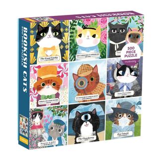 Bookish Cats 500 Piece Family Puzzle - Mudpuppy (ISBN 9780735364905)