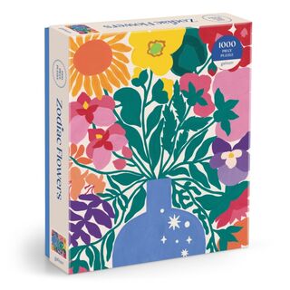 Zodiac Flowers 1000 Piece Puzzle - Galison (ISBN 9780735381575)