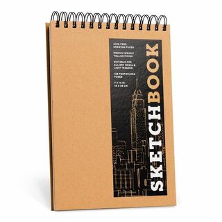 Sketchbook (basic medium spiral fliptop landscape Kraft) - Union Square & Co. (ISBN 9781454931485)