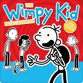 Wimpy Kid 2026 Wall Calendar with 50 Bonus Stickers - Jeff Kinney (ISBN 9781419782466)