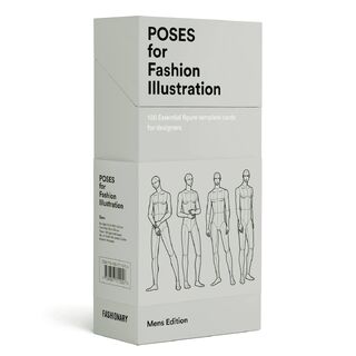 Poses for Fashion Illustration - Mens (Card Box) - Fashionary (ISBN 9789887711124)