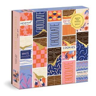 At the Chocolate Bar 500 Piece Foil Puzzle - Galison (ISBN 9780735377974)