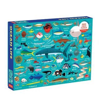 Ocean Life 1000pc Family Puzzle - Mudpuppy (ISBN 9780735349070)