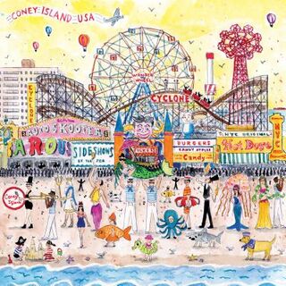 Michael Storrings Summer at the Amusement Park 500 Piece Puzzle - Galison (ISBN 9780735343269)