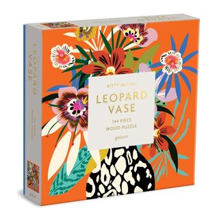 Kitty McCall Leopard Vase 144 Piece Wood Puzzle - Galison (ISBN 9780735370258)