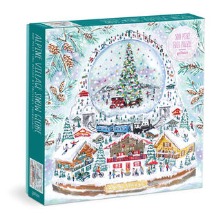 Michael Storrings Alpine Village Snowglobe 500 Piece Foil Puzzle - Galison (ISBN 9780735378704)