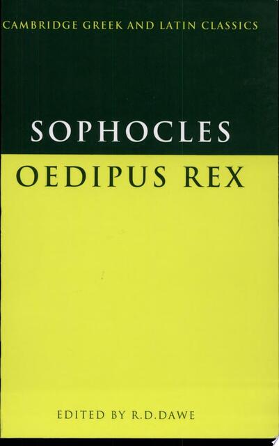 Oedipus Rex - Sophocles Oedipus Rex - Sophocles
