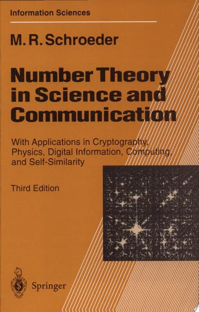 Number Theory in Science and Communication - Manfred Robert Schroeder Number Theory in Science and Communication - Manfred Robert Schroeder