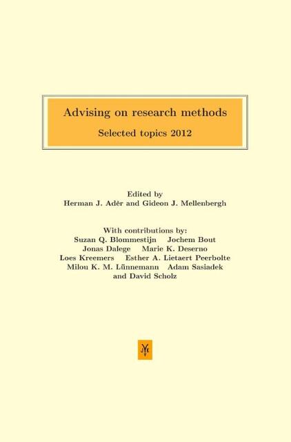 Advising on research methods - Advising on research methods -